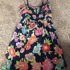 Floral spaghetti strap mini dress